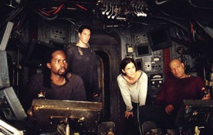 The crew of the Nebuchadnezzar in The Matrix (first film)