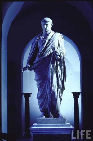 Emperor Caesar Augustus, photo credit to LIFE magazine and photographer Gjon Mili.