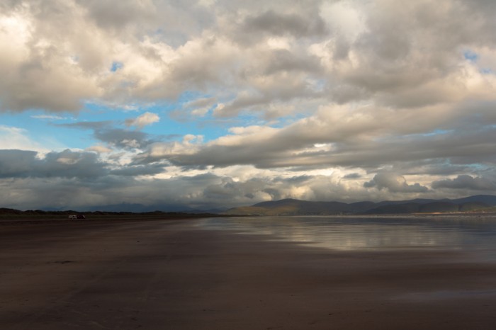 Drive-on beach in Inch, Kerry, Ireland