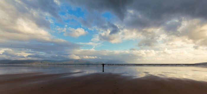 Seb, on Inch Beach in Kerry, Ireland