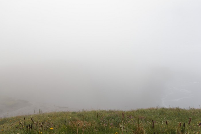 The Cliffs of Moher (well, it would be, if there wasn't any cloud)